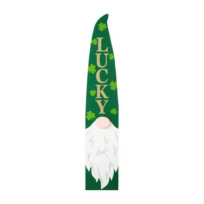 Glitzhome 42"H St.Patrick's Gonme Porch Decor Holiday Yard Art