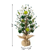 Glitzhome 18"H St Patrick's Berry Tree Tabletop Decor