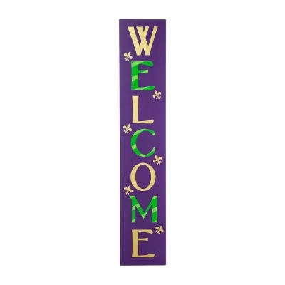 Glitzhome "42""H Welcome Porch Sign" Yard Art