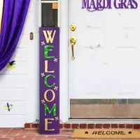 Glitzhome "42""H Welcome Porch Sign" Yard Art