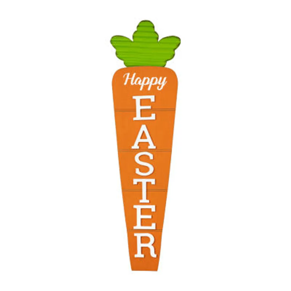 Glitzhome "41.5""H Carrot Porch Decor" Easter Yard Art