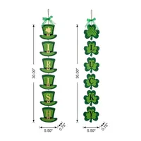 Glitzhome 30"H Set Of 2 St.Patrick's Door Hanger Wall Sign