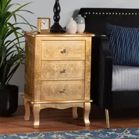 Newton 3-Drawer Nightstand