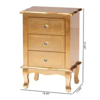 Newton 3-Drawer Nightstand