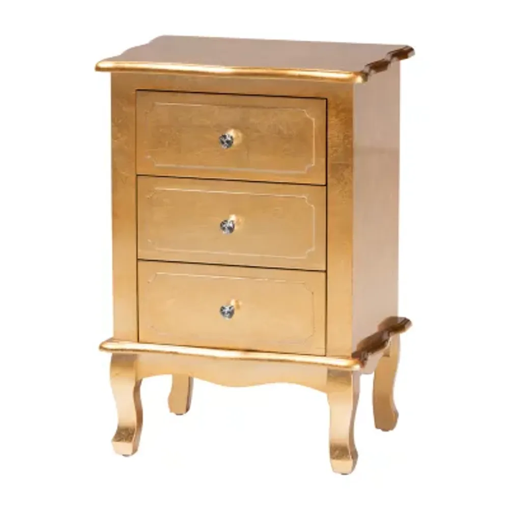 Newton 3-Drawer Nightstand