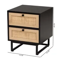 Declan 2-Drawer Nightstand