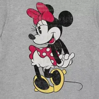 Classic Minnie Mens Crew Neck Short Sleeve Regular Fit Mouse Graphic T-Shirt