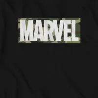 Big & Tall Mens Marvel Camo Logo Crew Neck Graphic T-Shirt