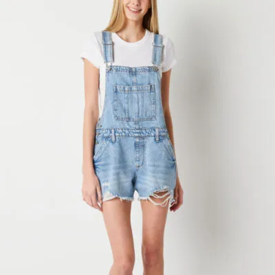 Arizona Sleeveless Shortalls-Juniors