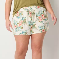 Ambrielle Womens Plus Pajama Shorts