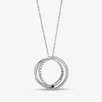 Womens / CT. T.W. Natural White Diamond 10K Gold Circle Pendant Necklace