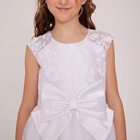 Bonnie Jean Little & Big Girls Communion Short Sleeve Cap Sleeve Flower Girl Fit + Flare Dress