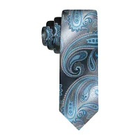 Van Heusen Teal Shaded Paisley Tie