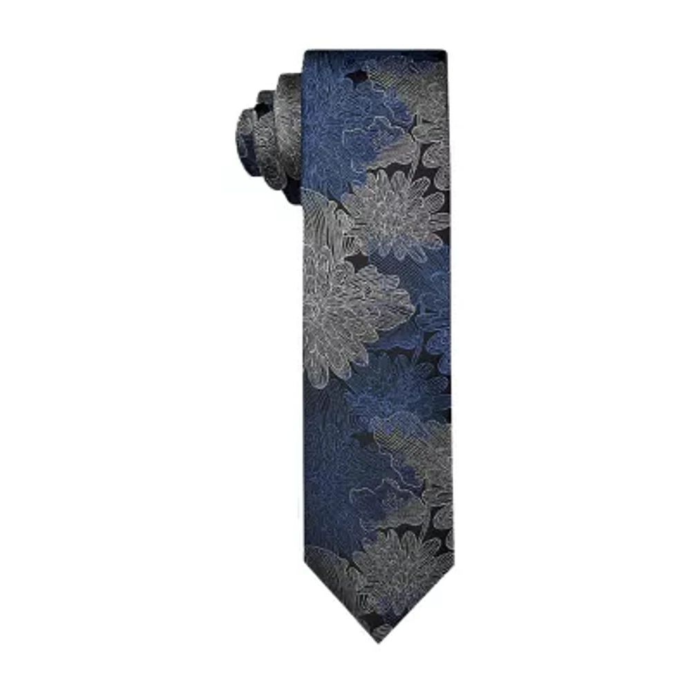 J. Ferrar Etched Floral Tie