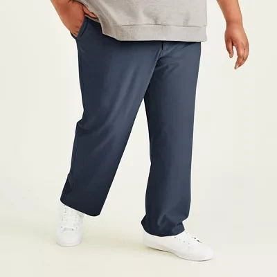 Dockers Comfort Knit Chino Mens Big and Tall Straight Fit Flat Front Pant