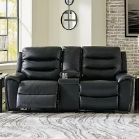 Signature Design By Ashley® Warlin Dual Power Reclining Loveseat with Console