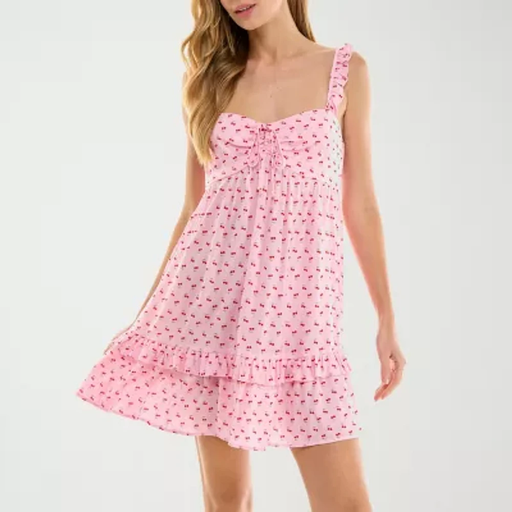 City Triangle Womens Fit + Flare Dress Juniors