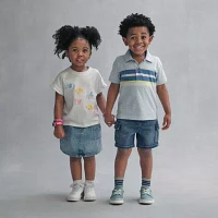 Okie Dokie Toddler & Little Boys Short Sleeve Polo Shirt