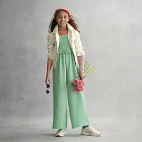 Thereabouts Little & Big Girls Sleeveless Jumpsuit