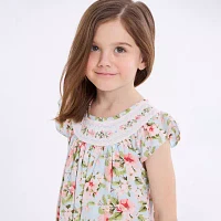 Bonnie Jean Little Girls Sleeveless Flutter Sleeve A-Line Dress
