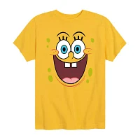Little & Big Boys Crew Neck Short Sleeve Spongebob Graphic T-Shirt