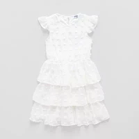 Speechless Big Girls Short Sleeve Ruffled A-Line Dress