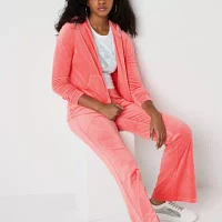Juicy By Couture Hooded Lightweight Womens Juniors Casual Track Jacket