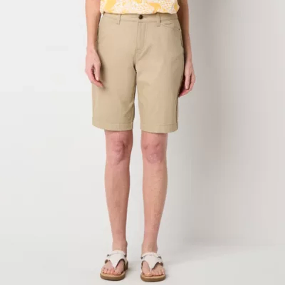 St. John's Bay Secretly Slender Womens Mid Rise Bermuda Short