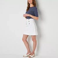 St. John's Bay Womens High Rise Denim Skirt