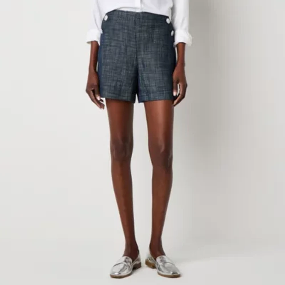 Liz Claiborne Womens Mid Rise Pull-On Short