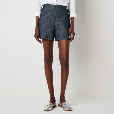 Liz Claiborne Womens Mid Rise Pull-On Short