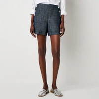 Liz Claiborne Womens Mid Rise Pull-On Short