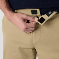 St. John's Bay Dexterity Stretch Chino Mens Adjustable Features Easy-on + Easy-off Adaptive Straight Fit Flat Front Pant