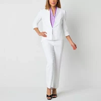 Black Label by Evan-Picone Textured Womens Straight Fit Suit Pant