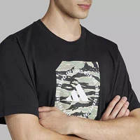 adidas Mens Crew Neck Short Sleeve Graphic T-Shirt