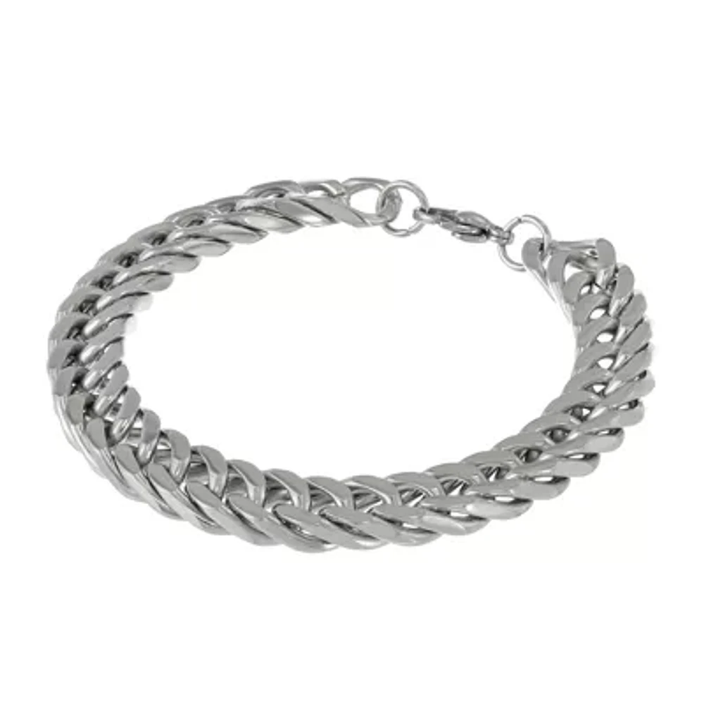 Mens Stainless Steel Curb Chain Bracelet