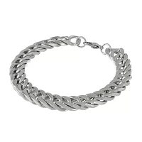 Mens Stainless Steel Curb Chain Bracelet