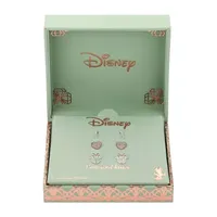 Disney Classics 3 Pair Cubic Zirconia Minnie Mouse Earring Set