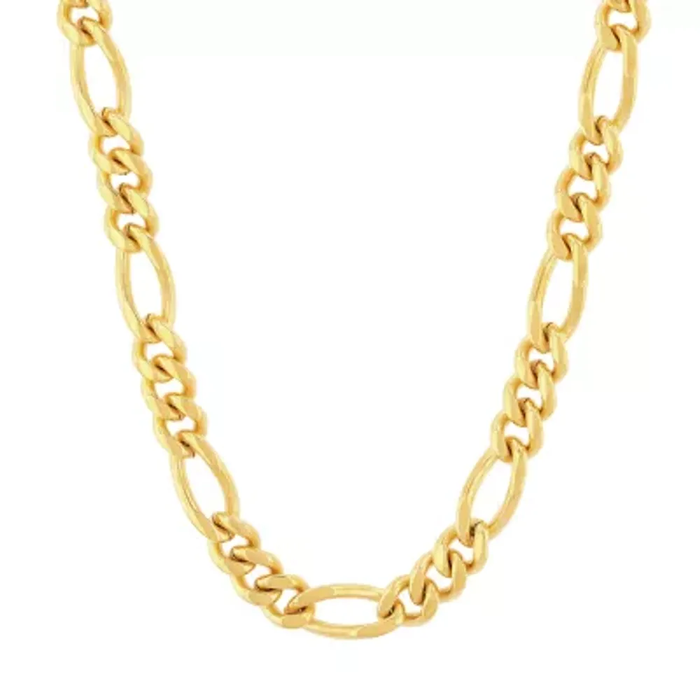 Stainless Steel 30 Inch Figaro Chain Necklace