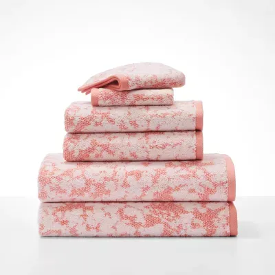 Fieldcrest Jacquard Tossed Bouquet Washcloth