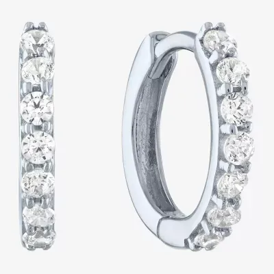 (H-I / SI2-I1) Diamond Addiction 1/4 CT. T.W. Lab Grown White 13mm Hoop Earrings