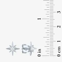 Diamond Addiction North Star (G-H / Si2-I1) 1/10 CT. T.W. Lab Grown White 10K Gold Over Silver 10mm Stud Earrings