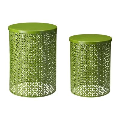 Glitzhome Set Of 2 Metal Planter Stands