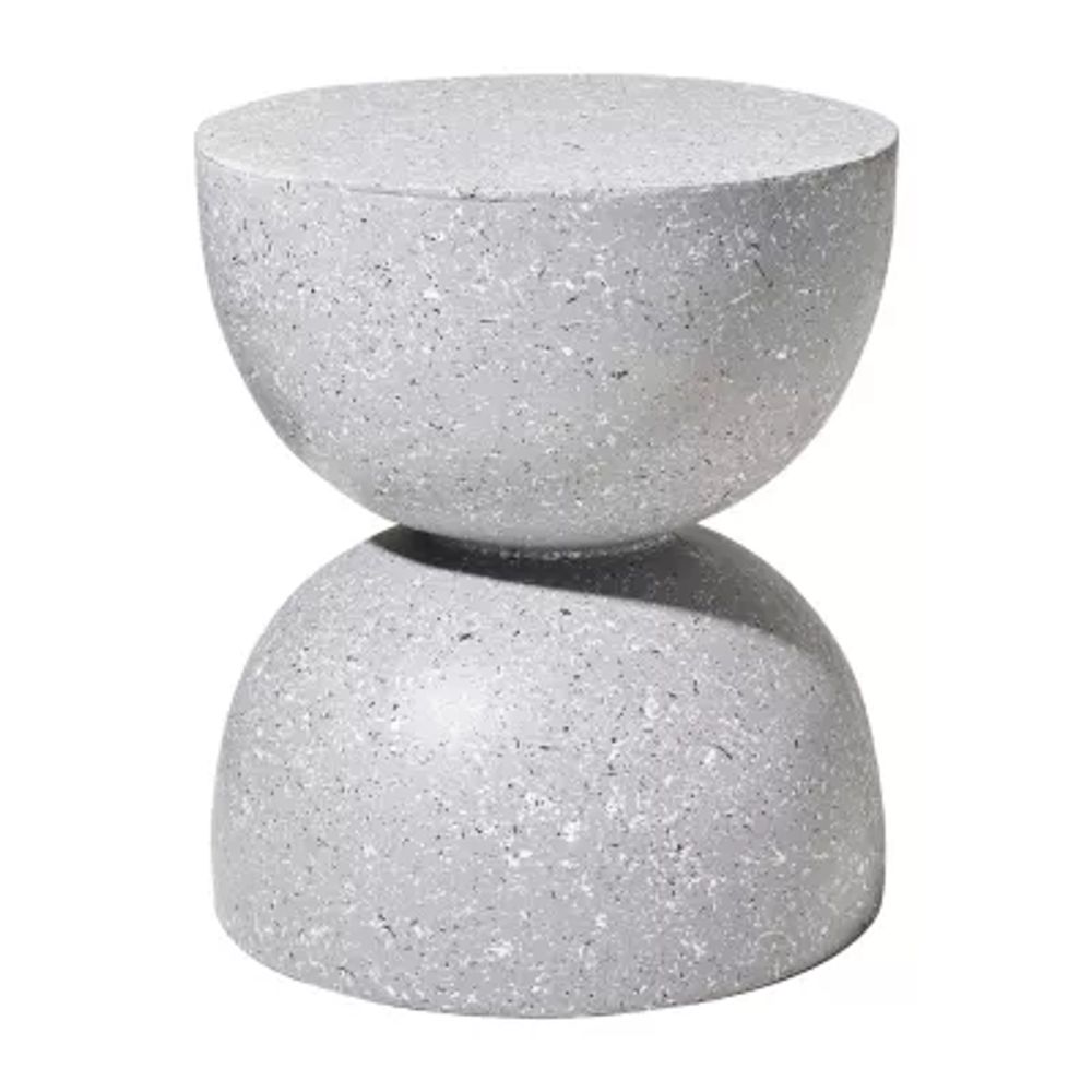 Glitzhome 17.75in Mgo Terrazzo Planter Stands