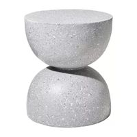 Glitzhome 17.75in Mgo Terrazzo Planter Stands