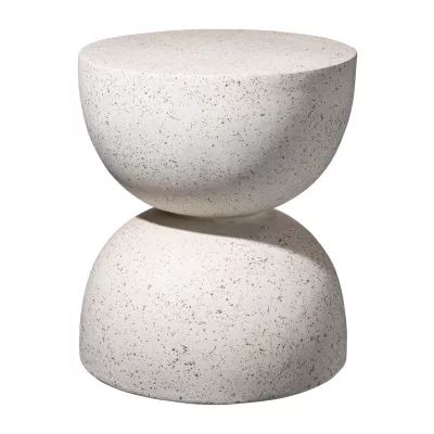 Glitzhome 17.75in Mgo Terrazzo Planter Stands