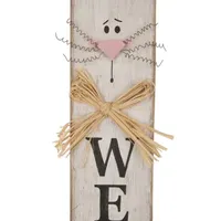 Glitzhome 42h Wooden Easter Welcome Porch Sign Easter Porch Sign