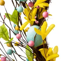 Glitzhome 22" Easter Egg Wreath