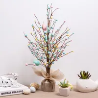 Glitzhome 18" Easter Eggs Tree Tabletop Decor