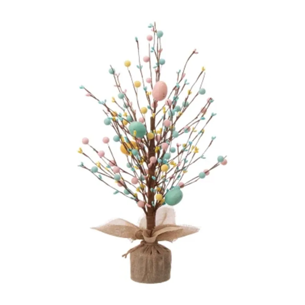 Glitzhome 18" Easter Eggs Tree Tabletop Decor